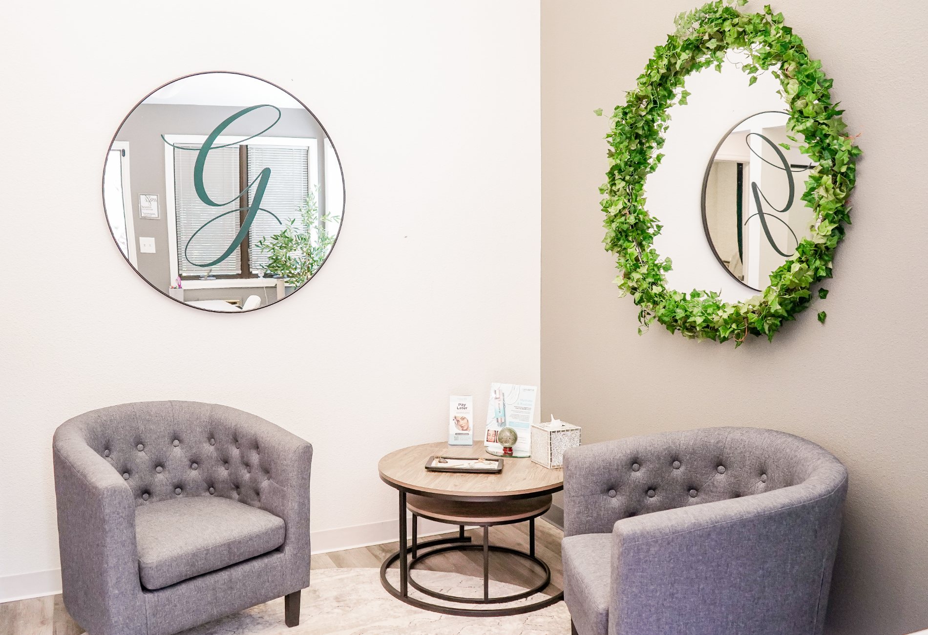 The serene interior of Gen Aesthetics medical spa